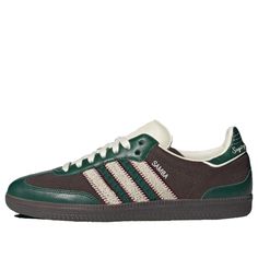 adidas x notitle Samba OG x 'Brown Green' ID6022 Samba Shoes, Adidas Samba Og, Dope Outfits For Guys, Samba Og, Adidas Spezial, Air Jordan Sneakers, Green Sneakers, Brown And Green, Swag Shoes