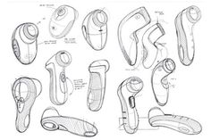 some sketches of different types of shoes and footwear for people to wear on their feet