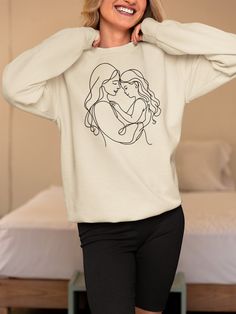 Cherish Every Moment: Mom & Daughter Bond Sweatshirt!  Want to express the beautiful bond between you and your daughter in a cozy and stylish way? Look no further! Our unisex heavy blend crewneck sweatshirt is the ultimate symbol of comfort and togetherness. Crafted with a perfect blend of polyester and cotton, this sweatshirt is more than just clothing--it's a warm embrace that wraps you both in love and comfort. The ribbed knit collar ensures that it retains its shape wash after wash, while the absence of itchy side seams adds to the overall comfort of our sweaters. Designed and made with care in the US, each stitch of our sweatshirt speaks volumes about the enduring bond between a mother and daughter. And with free shipping and quick shipping in just 2-3 business days, you can start cre Mother's Day Gift Sweatshirt, Mom Daughter Bond, Mom And Daughter Bond, Cherish Every Moment, Mom And Daughter, Mother Birthday Gifts, Mom Daughter, Sleek Look, Sew-in Labels