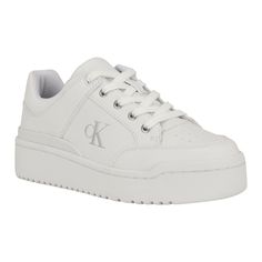 PRICES MAY VARY. Perfect for on-the-go, the Calvin Klein Aubrie casual sneakers are a wardrobe must have. This sneaker features a lace-up front, stylish round toe and CK logo detailing on the side of the sneaker. Founded in New York in 1968, the brand elevates everyday essentials to globally iconic status. Closed Toe Lace up Closure