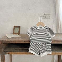 Effortless style with classic stripes Tops And Shorts, Baby Prints