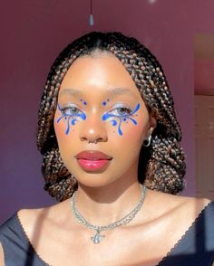 Make up to do • Instagram Funky Makeup, Makeup Face Charts, Graphic Makeup, Makeup For Black Skin, Dope Makeup, Makeup Eye Looks, Creative Eye Makeup, Horror Movie Characters