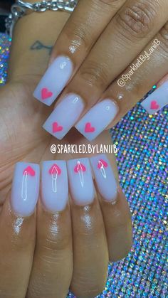 Nails Short Acrylic, Acrylic Nails Short, Acrylic Nails Designs, Drip Nails, Ombre Acrylic Nails, White Acrylic Nails