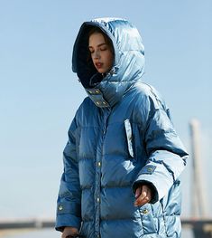 The oversized hooded puffy down coat provides super warmth and an updated fit for enhanced comfort. Attached hood Front zip closure with storm flap Polyester Lined Fill 90% white duck down, and 10% feather Dry clean Item #1781 Women's oversize down puffer coat SIZE INFO XS=US2=UK6=EU32 S=US4-6=UK8-10=EU34-36 M=US8-10=UK12-14=EU38-40 ★★Please advise your height and weight, and I will make sure you choose the right size. Oversized Duck Down Parka For Fall, Oversized Duck Down Parka Casual Style, Hooded Puffer Parka With Duck Down, Hooded Thick Puffer Jacket For Cold Weather, Hooded Duck Down Puffer Parka, Oversized Duck Down Parka For Winter, Oversized Duck Down Winter Parka, Oversized Hooded Puffer Jacket With Detachable Hood, Oversized Hooded Down Outerwear