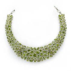 collar necklace with rows of peridot on a white background Peridot Jewelry, Healing Jewelry, Gems And Minerals, Jewelry Cleaner, Metal Necklaces, Toggle Clasp, Collar Necklace, Plexus Products, Diamond Necklace