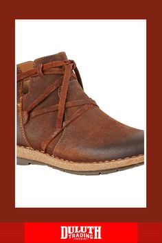 Opanka handcrafted construction means these Born Tarkiln Boots are incredibly long lasting so you can put on the miles. Duluth Trading Company, Duluth Trading, Polished Look, Signature Style, Leather And Lace, Put On, Womens Boots, Shoe Boots, Long Lasting