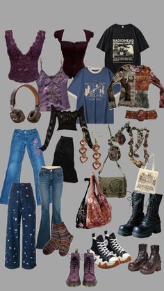 90s Witchy Outfits, Hippy Aesthetic, Witchy Outfits, Earthy Outfits, Fairy Clothes, Kinds Of Clothes, Hippie Outfits, Alternative Outfits