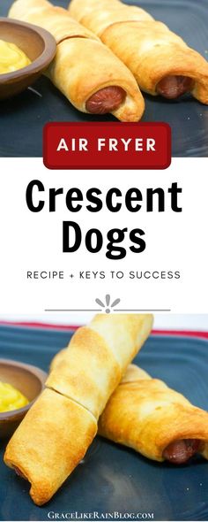 the recipe for air fryer crescent dogs