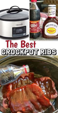 the best crockpot ribs recipe is made in an instant pot and ready to be cooked