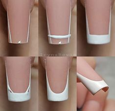 Ako Kresliť, Beginner Nail Designs, Business Nails, Acrylic Nails At Home, Autumn Nail, Nail Techniques, Diy Acrylic Nails, Nagel Tips