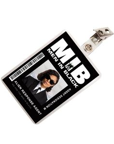 High Quality Badge Printed on Both sides and laminated. Measurements: approx 2.75 inches x 4.5 inches Clip is included. Men In Black Name Tag, Men In Black Badge, Mib Badge, Men In Black Costume Ideas, Black Costume, Men In Black, Día De Muertos, Badge Holders Lanyard, Costume Halloween