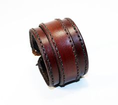 Brown Leather Cuff Bracelet Nice gift for women Made in | Etsy Adjustable Hand-stitched Cuff Bracelet, Adjustable Leather Cuff Bracelet Hand-stitched, Adjustable Hand-stitched Leather Cuff Bracelet, Brown Hand-stitched Leather Bracelet, Brown Hand-stitched Cuff Bracelet, Hand-stitched Brown Cuff Bracelet, Hand-stitched Cuff Bracelet As Gift, Artisan Brown Leather Cuff Bracelet, Waxed Finish Leather Cuff Bracelet As Gift