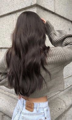 Brown Hair Inspiration, Rambut Brunette, Dark Brunette Hair, Brown Hair Looks, Brown Hair Inspo, Brunette Hair With Highlights, Brown Hair Balayage, Long Dark Hair, Hair Stylies