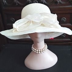 So Pretty. Easy For And Travel, For Church, Tea Party, Derby's, The Beach, A Cocktail Party And More. Helps With Protection From The Sun!! Oversized Black Sunglasses, Floppy Hat Summer, Black Cowgirl, Pom Pom Beanie Hat, White Beanies, Velvet Hat, Pink Cowgirl, Classic Hats, Elegant Hats