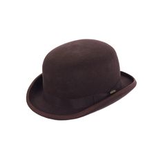 a brown hat on a white background