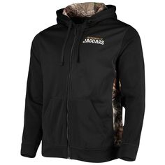 Nothing ever gets in the way of you celebrating your beloved Jacksonville Jaguars -- not even the weather. Keep yourself warm and cozy when things get chilly by rocking this charming Decoy Tech Fleece full-zip hoodie. It's decorated with sharp Jacksonville Jaguars graphics, so your passion for the team will never be understated. When you sport this sweet hoodie, you'll always be prepared on game day in true team fashion. Full Zip Officially licensed Long sleeve Material: 100% Polyester Imported Black Fleece Hoodie For Fan Gear, Black Hooded Hoodie For Fan Gear, Black Hoodie For Fan Gear In Winter, Black Hoodie For Winter Fan Gear, Winter Fan Merchandise Sweatshirt With Adjustable Hood, Black Winter Fan Gear Hoodie, Black Winter Hoodie For Fan Gear, Hooded Fan Apparel Outerwear For Winter, Winter Cotton Outerwear For Fan Merchandise