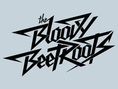 the boozy beetroot logo in black on a blue background with white lettering