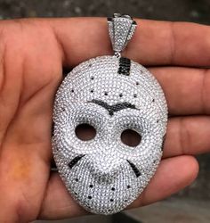 Friday The 13th Jason, Jason Mask, Diamond Face, Unique Faces, Friday The 13th, Hip Hop Jewelry