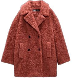 Zara Red Outerwear For Fall, Cozy Red Outerwear For Fall, Oversized Pea Coat, Bell Sleeve Coat, Cream Puffer Jacket, Grey Peacoat, Marsala Color, Navy Pea Coat, Long Peacoat