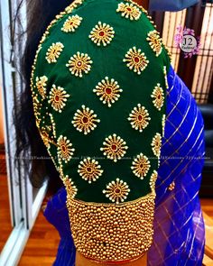 Bridal Blouse Work, Blouse Designes, Wedding Blouses, Green Blouse Designs, Stone Work Blouse, Blouse Maggam Work, Bridal Blouses, Latest Bridal Blouse Designs, Maggam Work Blouse