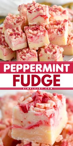 Peppermint Fudge is a lovely Christmas dessert idea! This sweet treat to make at home is easy to make with an easy fudge recipe with white chocolate chips, sweetened condensed milk, and Andes peppermint crunch baking chips. Make it today and enjoy! Candy Cane Fudge, Easy Fudge Recipe, Peppermint Crunch, Fun Holiday Treats, Easy Fudge, Peppermint Fudge, Baking Chips, Easy Holiday Desserts, Mint Oreo