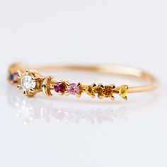 local eclectic | Rainbow Stardust Ring E E Cummings, Gold Crescent Moon, Moon Shape, Moon Shapes, Stardust