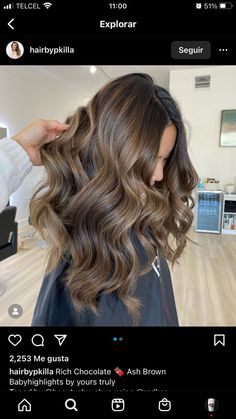 Ash Brown Caramel Balayage, Mushroom Beige Hair, French Glossing Hair, Beige Brunette Balayage, Brunette Beige, Ash Brown Hair Balayage, Balyage Hair, Perfect Curly Hair, Short Hair Highlights