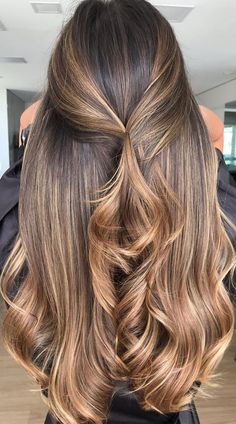 Blonde Highlights On Dark Hair, Brunette Hair With Highlights, Dark Hair With Highlights, Long Hair Color, Brown Hair Balayage, Dark Blonde Hair, Highlights Brown Hair, Shades Of Blonde