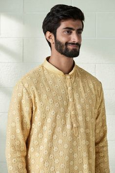 Georgette embroidery Mens Custom fit kurta Pajama set is made with high-quality georgette fabric and intricate chikan embroidery for a luxurious look and comfortable wear. Perfectly tailored to your size, you'll love the way you look in this stylish and timeless design. We provide any customization color size for Customer requirement according so any your requirement contact Us feel free.. The garment should always be dry-cleaned only NOTE: All our items are handmade and specially customized for Straight Kurta Sherwani With Chikankari For Navratri, Sherwani With Chikankari Embroidery For Navratri, Navratri Sherwani With Chikankari Embroidery, Straight Kurta, Navratri Sherwani With Chikankari Embroidery, Bollywood Style Chikankari Embroidery Kurta, Bollywood Style Chikankari Embroidered Kurta, Festive Kurta With Chikankari Embroidery, Eid Chikankari Embroidered Kurta For Puja, Festive Chikankari Embroidery Kurta