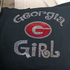 Women's Georgia Bulldogs Girl spangle Rhinestone Football V-neck T Shirt Lady | eBay Bulldogs Shirt, Rhinestone Football, Georgia Bulldogs Shirt, Bulldog Sweatshirt, Ga Bulldogs, Georgia Bulldogs Football, Georgia Bulldog, Georgia Girls, Bulldogs Football