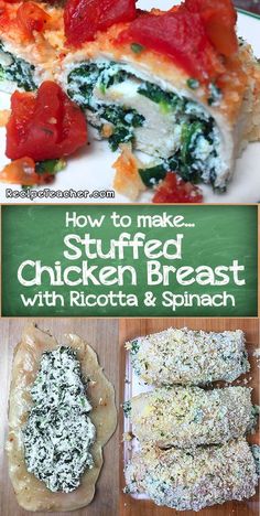 how to make stuffed chicken breast with ricotta and spinach