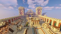 an image of a very large building in minecraft