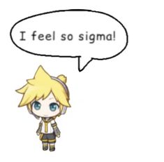 an anime character with a speech bubble saying i feel so signal