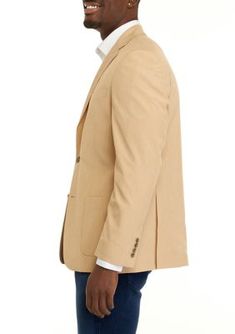 This lightweight linen blazer from Land's End is the perfect warm-weather outer piece for the office or an evening out. | Lands' End Men's Technical Linen Blazer, 44 Long Solid Sport Coat For Business Casual In Spring, Solid Color Sport Coat For Business Casual Spring, Solid Spring Sport Coat For Business Casual, Spring Business Casual Solid Sport Coat, Land's End, Linen Blazer, Sport Coat, Lands End, Warm Weather