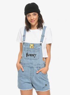 Disney Winnie The Pooh Hunny Shortalls, MULTI Winnie The Pooh Outfit, Winnie The Pooh Hunny, Cutesy Clothes, Culture Clothes, Adore Delano, Drop Shoulder Hoodie, Disney Clothes, Designing Ideas, Her Universe