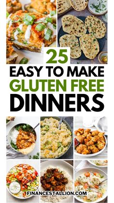 25 easy to make gluten - free dinners that are perfect for any meal