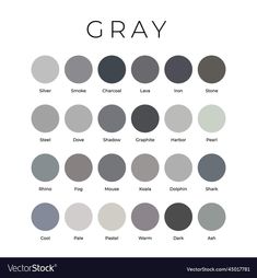 the gray color scheme with different shades