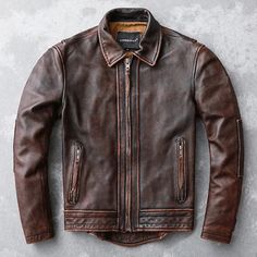 ad eBay - Men’s Motorcycle Vintage Cafe Racer Distressed Brown Biker Real Leather Jacket - Buy Now, click the link (eBay) Cafe Racer Leather Jacket For Streetwear, Streetwear Cafe Racer Leather Jacket, Streetwear Cafe Racer Leather Jacket With Long Sleeves, Brown Rugged Biker Jacket For Outdoor, Rugged Leather Jacket For Biker Events In Winter, Rugged Leather Jacket For Winter Biker Events, Winter Brown Distressed Biker Jacket, Rugged Brown Biker Jacket With Double-needle Sleeve, Rugged Brown Biker Jacket For Outdoor