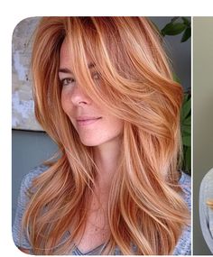 Strawberry Blonde Medium Hair, Natural Redhead Highlights, Blonde Hair To Red Hair Before And After, Red Head Highlights, Blonde Highlights In Red Hair, Red Hair With Blonde Highlights Balayage, Natural Red Hair With Blonde Highlights, Blonde Highlights On Red Hair