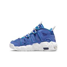 New In Box Kids Size Nike Air More Uptempo 96, Uptempo 96, Nike Uptempo, Nike Air Uptempo, Nike Air More Uptempo, Nike Air More, Nike Shoes Air Force, Nike Kids, Blue Nike