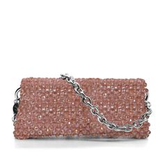 Introducing the Santorini shoulder bag, a stunning accessory that exudes elegance and sophistication. Handcrafted in Italy, this bag features a mesmerizing design adorned with crystals beads, adding a touch of sparkle to any ensemble. Made from high-quality crystal beads, it exudes an air of luxury. The unlined interior provides a minimalist aesthetic while offering ample space to fit your essentials. Material: Crystals beads Unlined Height: 10 cm Width: 24 cm Depth: 6 cm Complete with a 1-meter Evening Rhinestone Crossbody Shoulder Bag, Evening Shoulder Bag With Rhinestones Crossbody, Evening Rhinestone Crossbody Bag, Glamorous Rhinestone Crossbody Shoulder Bag, Formal Crossbody Shoulder Bag With Rhinestones, Formal Rhinestone Crossbody Shoulder Bag, Glamorous Pink Clutch Shoulder Bag, Glamorous Pink Rectangular Shoulder Bag, Luxury Beaded Shoulder Bag For Fashion