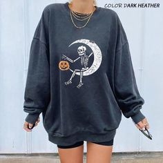 Labu Halloween, Imprimibles Halloween, Designer Sweatshirts, Plus Size Hoodies, Pumpkin Print, Sweatshirt Women, Oversized Pullover, Pumpkin Halloween, Halloween Kostüm