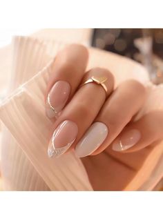 Nail Extensions Acrylic, Elegant Touch Nails, Bright Nail Art, Engagement Nails, Romantic Nails, Nude Nail Designs, Fancy Nails Designs