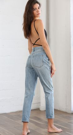 Cotton ripped distressed highwaisted boyfriend jeans High Waist Boyfriend Jeans, High Waisted Boyfriend Jeans, Go Your Own Way, Distressed Boyfriend Jeans, Boyfriend Jean, Boyfriend Jeans, Final Sale, Mom Jeans, Jeans Size