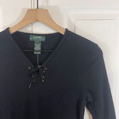 Brand New With Tags Comes From A Smoke Free Home No Stains Or Rips Measurements Are Shown In Photos Any Questions Let Me Know! Ralph Lauren Tops, Black Top, Let Me Know, Let Me, Ralph Lauren, Womens Tops, Brand New, Tags, Women Shopping