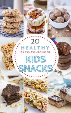 20 healthy back - to - school snacks for kids that are easy to make and delicious