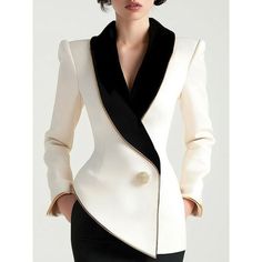 Formal Jackets For Women Classy, Formal Coats For Women, Elegant Office Outfit, Feminine Blazer, Scandal Fashion, Womens Blazer Coat, Cocktail Dress Classy, Fashion Top Outfits