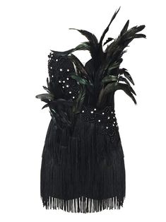 Material: Polyester Feathers & Fringes details Delicate dry clean Protect accessory before washing Cool iron Sample size S Our Style No. ZC_202109457 Black Embellished Dress For Costume Party, Feather Embroidery, Party Mini Dress, Feather Dress, Wedding Cocktails, Bodycon Fashion, Chiffon Maxi Dress, Performance Outfit, Beaded Tassels