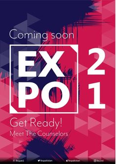 an advertisement for the upcoming expo show, ex po1 get ready meet the consolors