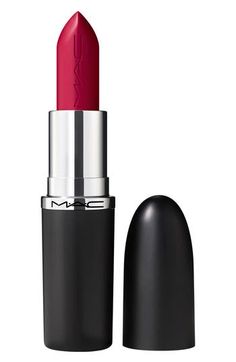 What it is: The brand's signature satin lipstick that's been maxed out to give lips more with a sleek satin finish and a nourishing formula that looks richer, feels creamier, glides smoother and hydrates lips for eight hours.What it does: Get more color with full-coverage, pigment-rich payoff in an artist-approved range of 34 personality-packed shades. Get more comfort with a balmy blend of good-for-lips ingredients, including pomegranate flower extract to hydrate lips and camellia seed and rose Lips With Lip Liner, Pomegranate Flower, How To Look Rich, Satin Lipstick, How To Apply Lipstick, Beauty Advice, Lip Hydration, Mac Lipstick, Mens Eyewear